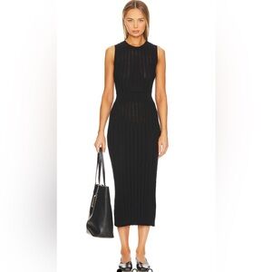 Varley Midnight Ribbed Maxi Dress